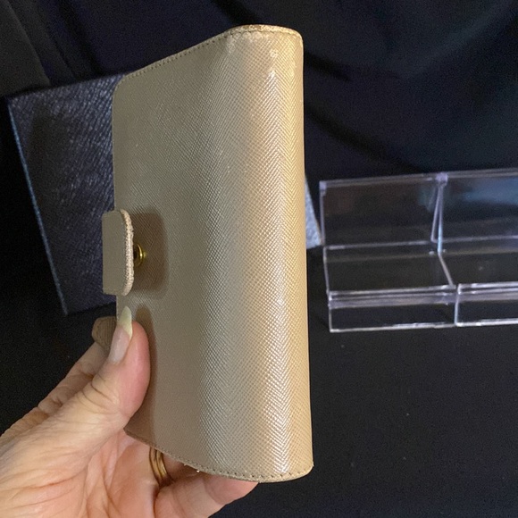 Prada Saffiano Compact Wallet W/Box and Authenticity Card - Picture 6 of 12